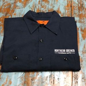 Northern Brewer Short Sleeve Button Up Large